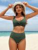 European & American Style 2026 High-Waisted Bikini - Sexy Two-Piece Swimsuit for Women