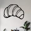 1pc Rust Resistant Croissant Metal Wall Art Sculpture Mural for Kitchen Cafe Bakery Lovers Housewarming Birthday Gift