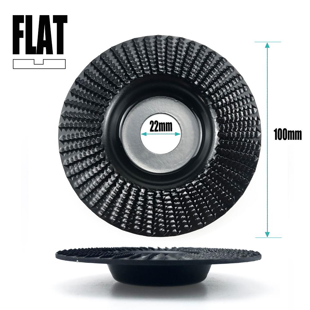 

100мм Плоский Скошенный Угол Шлифовальный Круг 16/22мм Отверстие Вращающийся Диск Шлифовка Дерева Инструмент для Резьбы Абразивный Диск для Угловой Шлифмашины