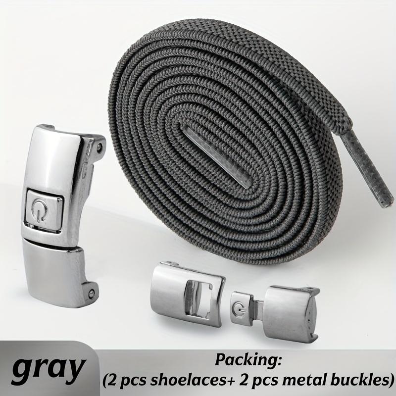 1 Paar Packung No-Tie Elastische Schnürsenkel, Bequeme geschnallte Netz-Schnürsenkel, Unisex für Freizeitschuhe, Board-Schuhe & Sneaker