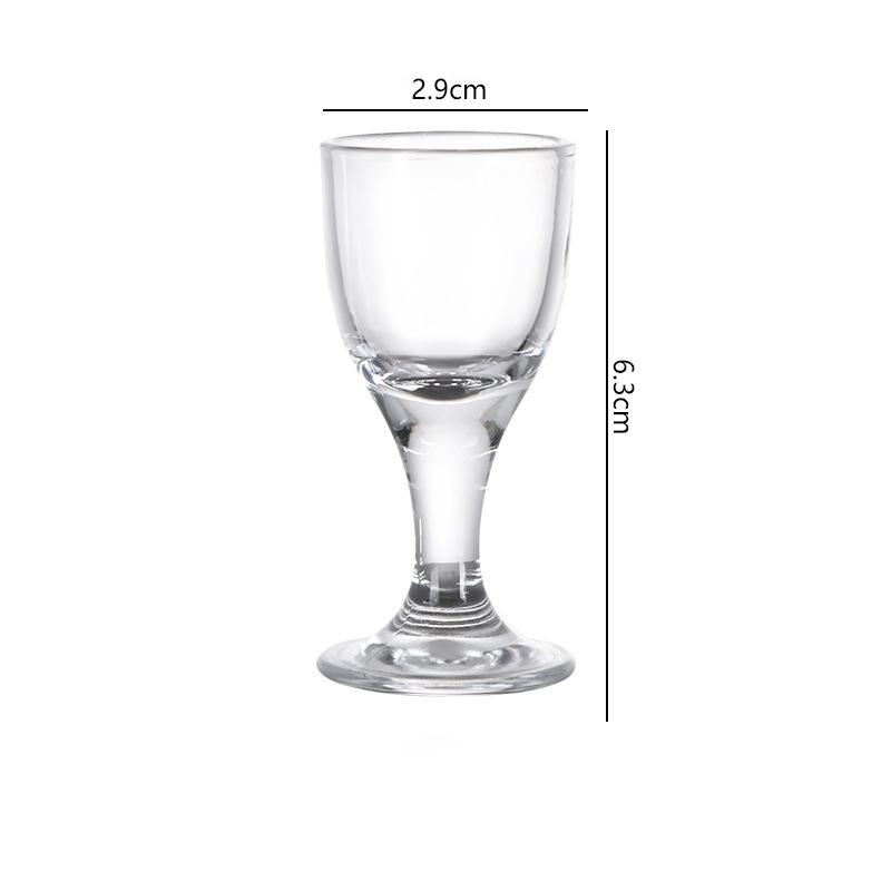 10ml 6pcs/12pcs Set Baijiu Glass Classic High Footed Wine Glass Liquor Goblet Transparent Wine Utensils Luxury Bullet Cup Gifts