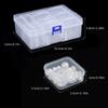 Durable Plastic Storage Box, 14/30 Compartments and Small Container - Transparent Jewelry and Small Item Organizer  Plastic Box