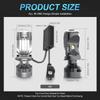 MAXGTRS 200W Auto LED Lens H4 Headlight for Cars High Beam Low Beam Projector Turbo Fan 6000k White Color Lighting