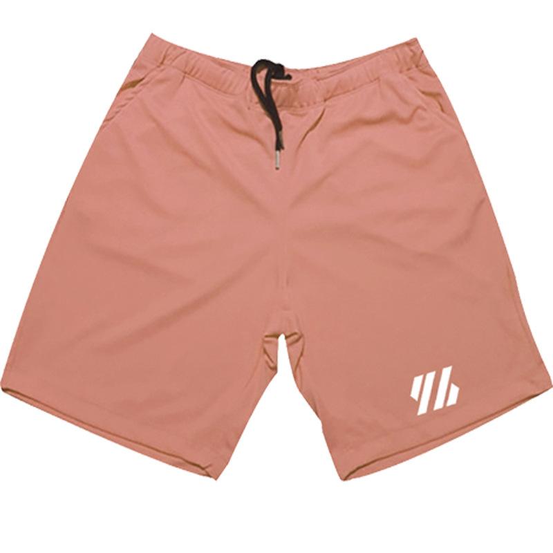 

Летние шорты для фитнеса, мужские спортивные брюки для бега, свободные эластичные быстросохнущие спортивные штаны, сетчатые баскетбольные тренировочные шорты 3XL розовый