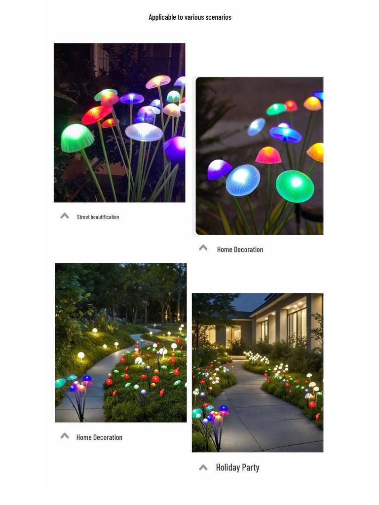 Solar Jellyfish Lights for Garden and Camping - Perfect for Courtyards, Parties, and Christmas Decorations