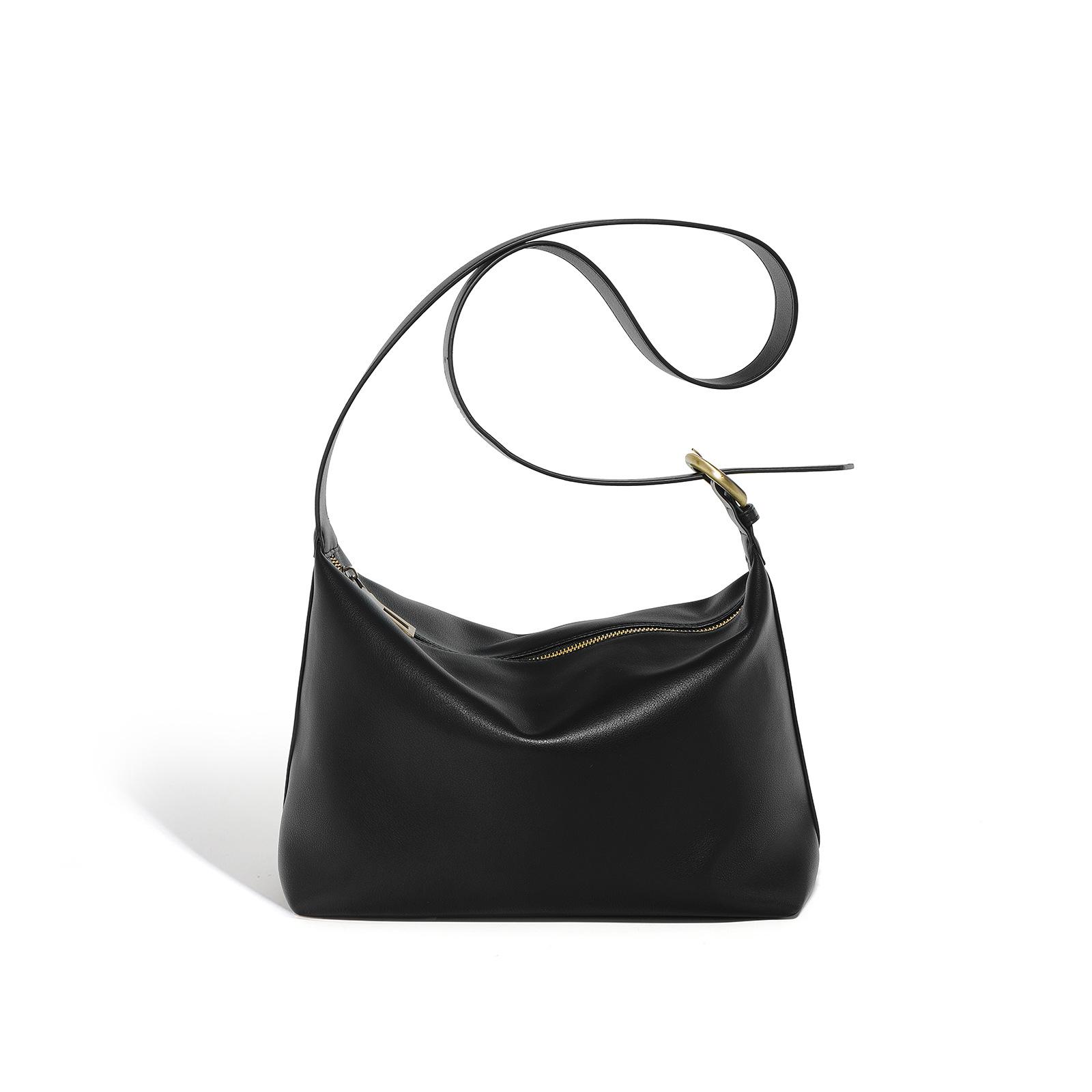 

Tote bag women s new large-capacity casual underarm shoulder commuter bag niche light luxury messenger bag bag чёрный