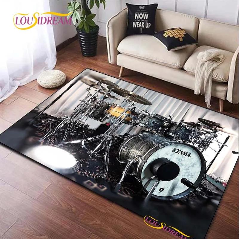 Fashion Brand Drums Carpet for Living Room Bedroom Rugs Kids Kitchen Door Unslip Floor Mats Birthday Gift Photography Props Rug