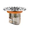 Anti-odor Shower Floor Drain With Grid Grate Cover Drain Filter Durable Sink Strainer