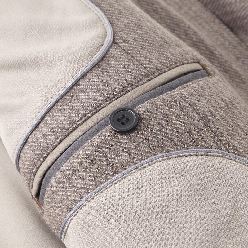 Shanshan Men's Wool Blend Business Casual Striped Overcoat