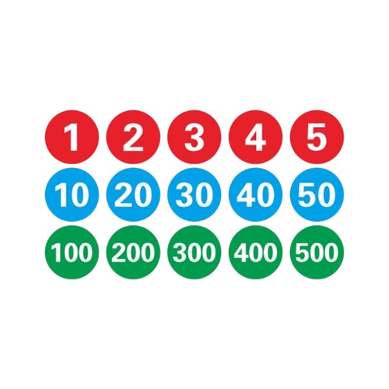 Jinghong Round Number Sticker