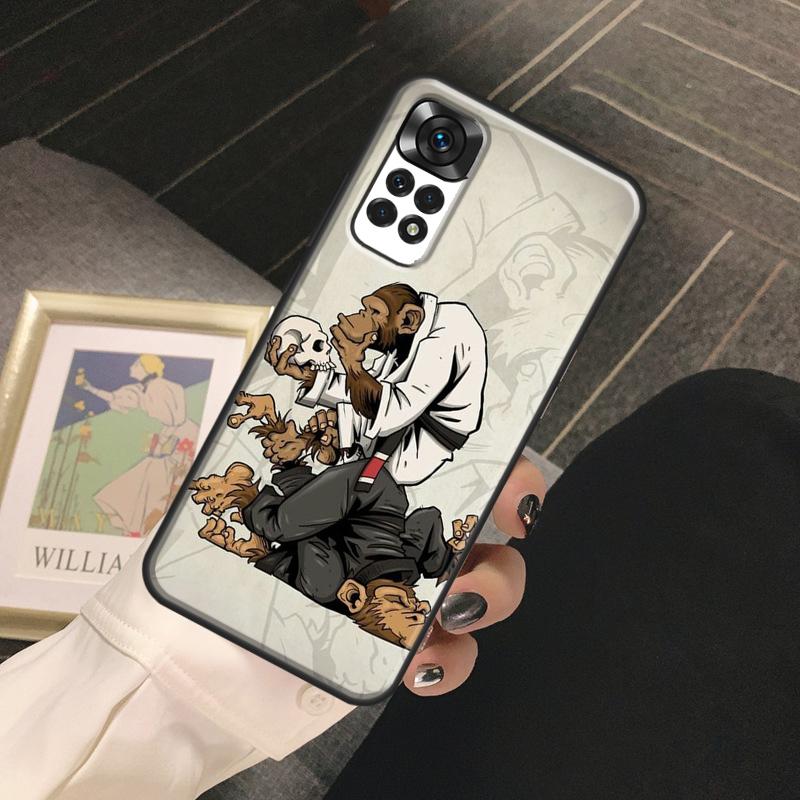 BJJ Brazilian Jiu Jitsu Funda For Xiaomi Redmi Note 13 14 Pro 9 10 11 12 Pro 10S 11S 12S Redmi 13C 10C 12C 14C Case