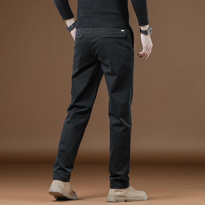 

Весна и осень Новые мужские деловые повседневные брюки с защитой от морщин, простые, узкие, универсальные, маленькие прямые брюки в стиле вестерн 38