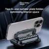 Suport telefon pentru bord cu rotație 360° Suport card parcare temporară mașină Suport lipicios Suport plăcuță înmatriculare mașină Suport telefon