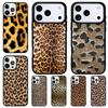 Leopard Animal Print Phone Case for iPhone 17 Air 16 15 11 12 14 13 Pro Max Shockproof Cover