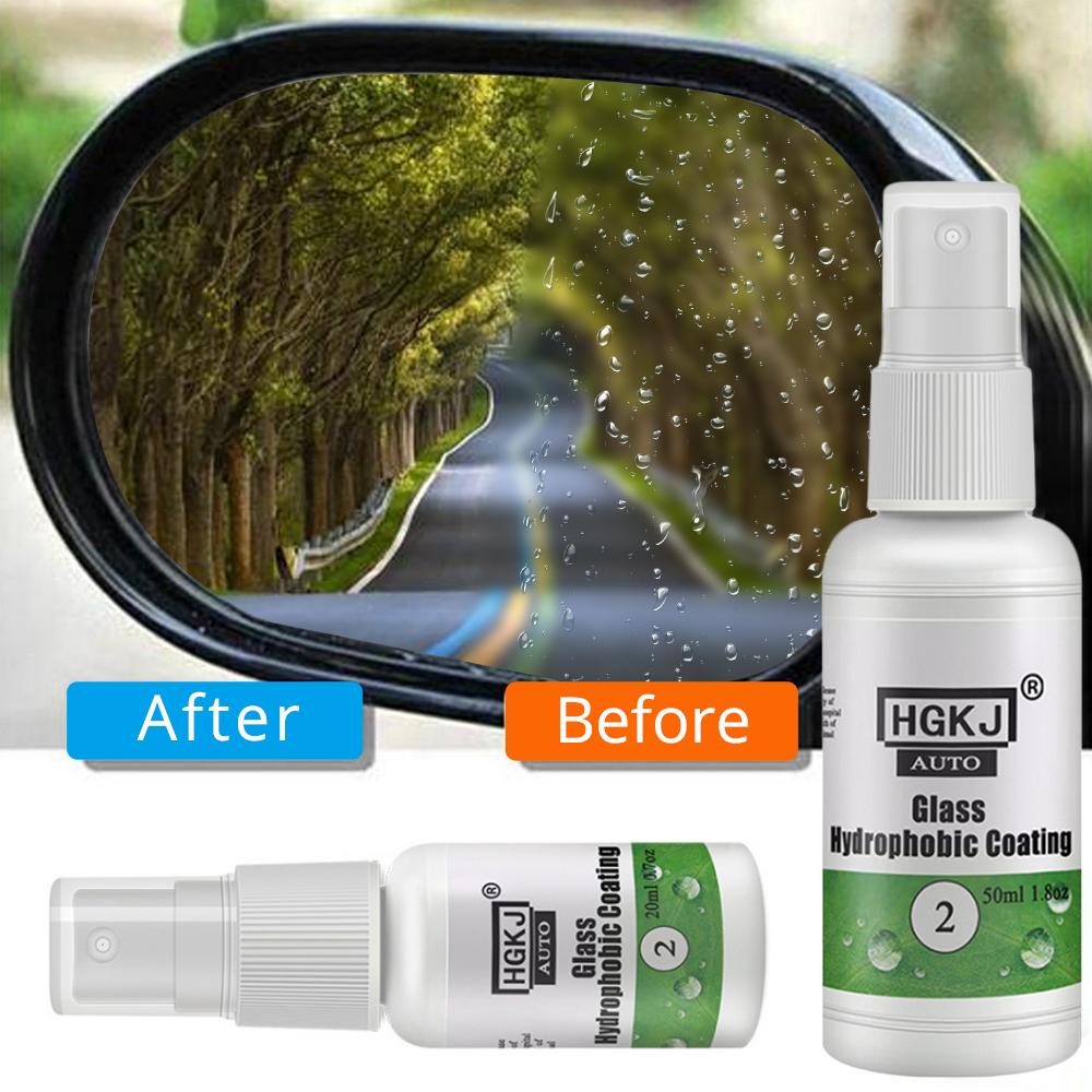 Vysoce kvalitní péče o auto 20ml/100ml Přípravek proti dešti na sklo auta Nano hydrofobní povlak na sklo auta Automobilové čištění auta