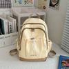School bag student small backpack new girl travel light solid color popular small school bag high school student backpack