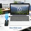Compactly USB3.0 Dock USB Splitter With Lock Button Support 7 Devices Simultaneous Connection 5Gbps