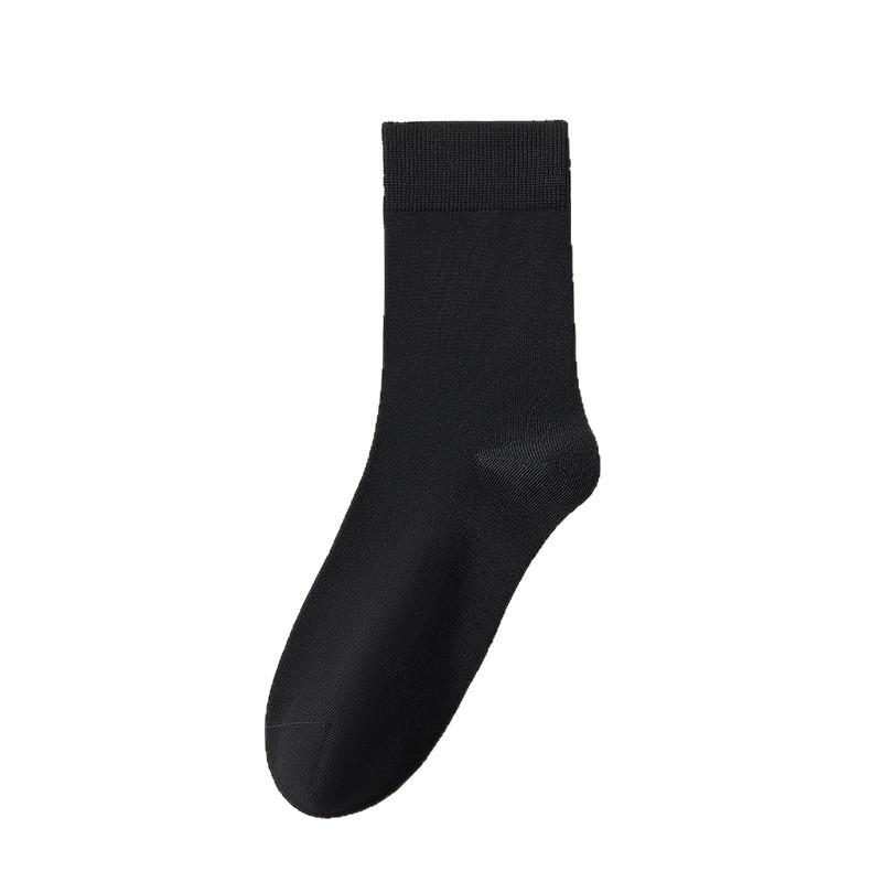 Men's Mid-Calf Anti-Odor Antibacterial Seamless Pure Cotton Socks for Spring/Summer Business - 10 Pack