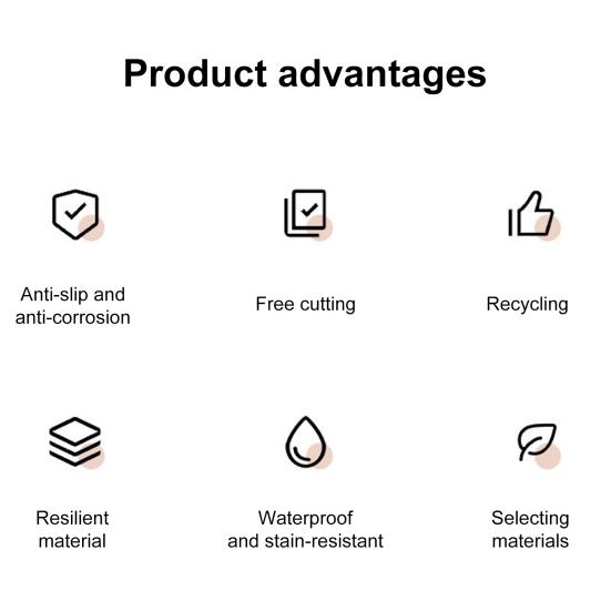 1 Roll 30/45CMx300CM Cabinet Liner Waterproof PVC Drawer Shelf Liner Dust-proof Cuttable