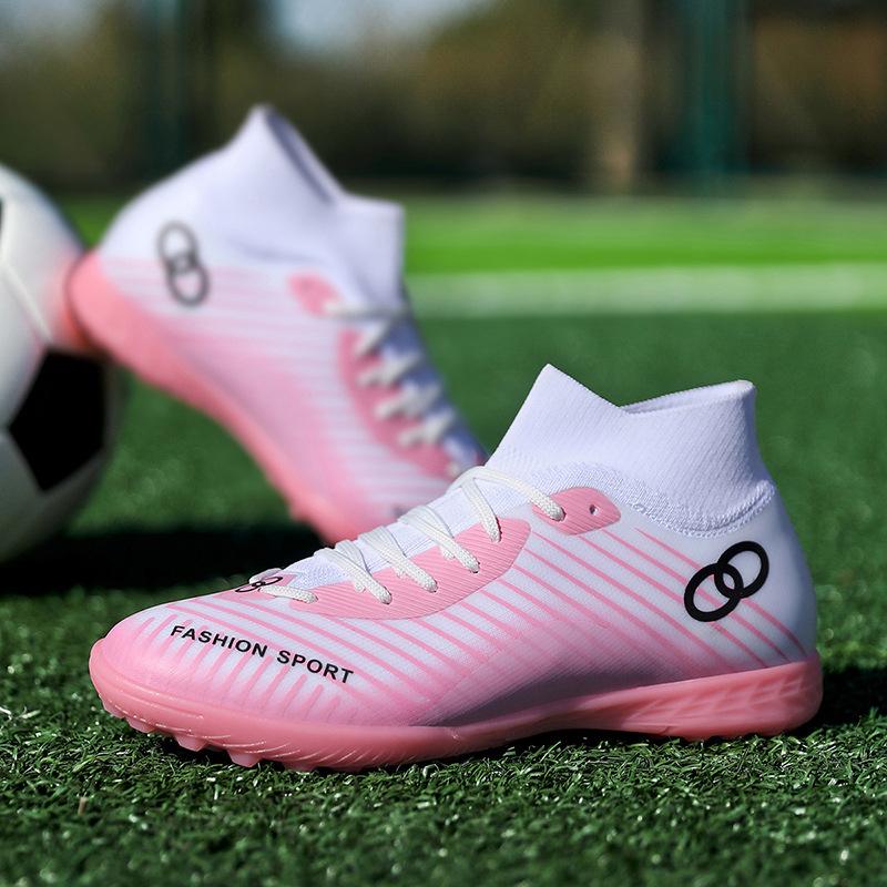 New Adult Girls Football Shoes Boys Students Long Nails AG Shredded Nails TF Children's Women's Assassin Training Shoes