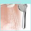 Handhållt duschhuvud med högt tryck, avtagbar spray och kromfinish, idealiskt för moderna badrum