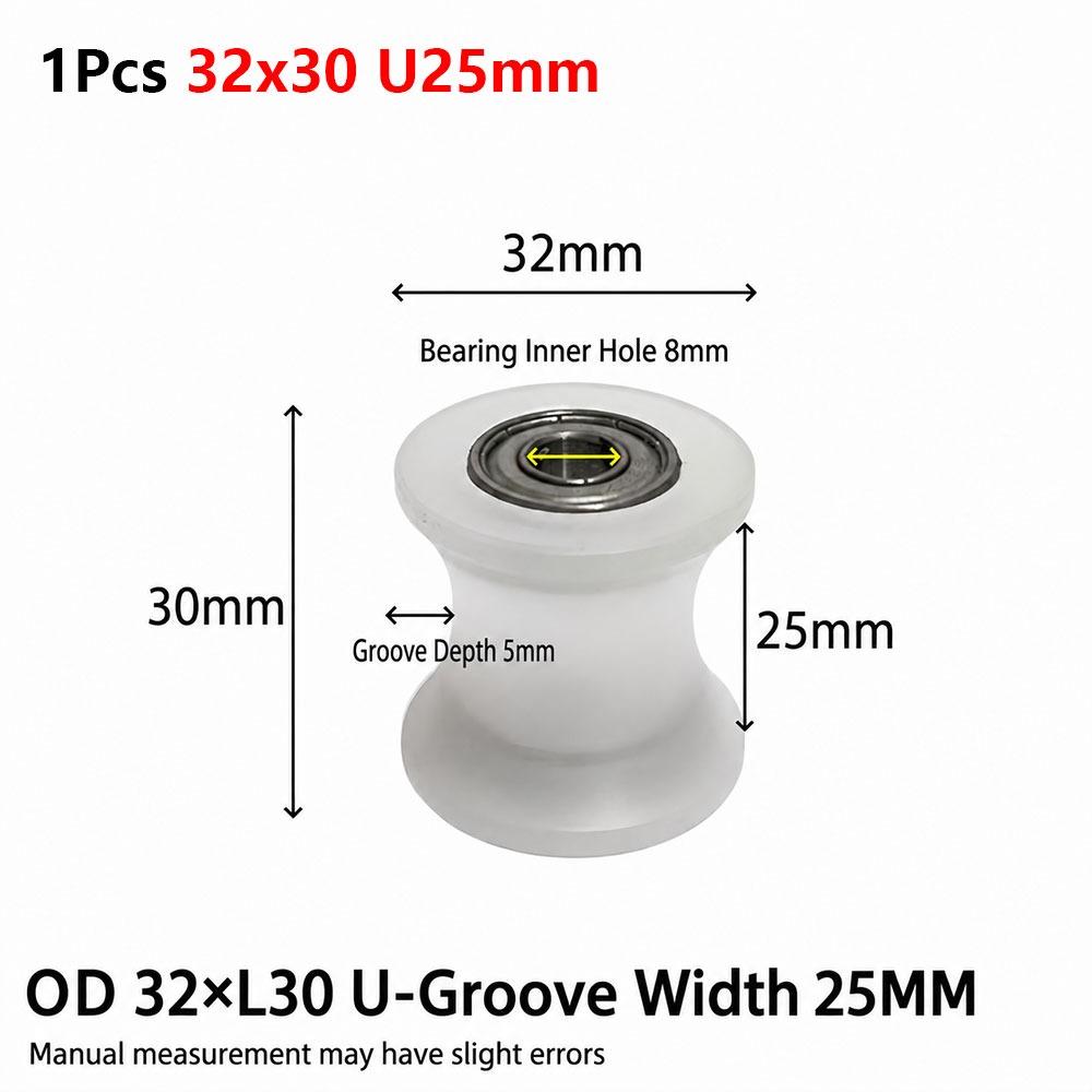 1Pcs Nylon Nylon Guide Roller Window Track Roller For Mechanical Equipment and Printing Machinery