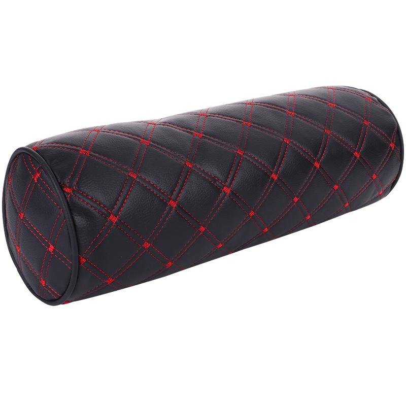 Car Seat Neck Pillow Headrest PU Leather Office Chair Headrest Memory Foam Waist Protector Breathable Auto Seat Headrest Cushion