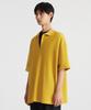 Keontempoleolieokauncheu Waffle Texture Oversized Polo Shirt Mustard [Men'S]