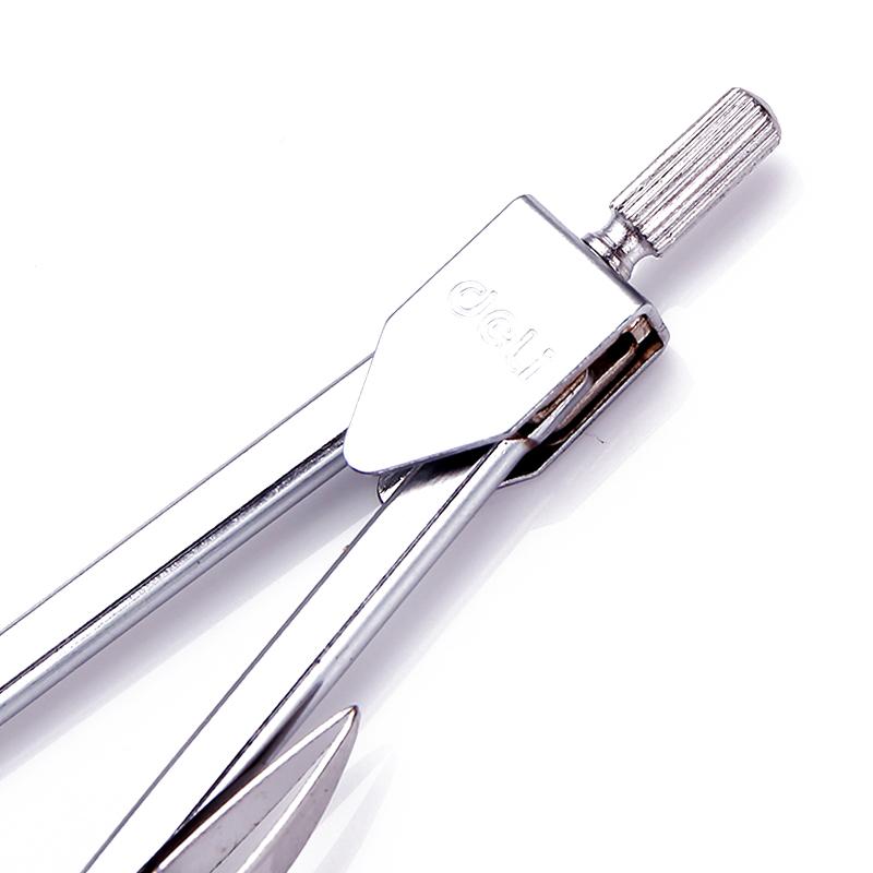 Deli Kompas ze Stali Nierdzewnej Narzędzia Matematyczne Geometryczne do Kół Artykuły Szkolne dla Ucznia Artykuły Papiernicze W zestawie Pudełko