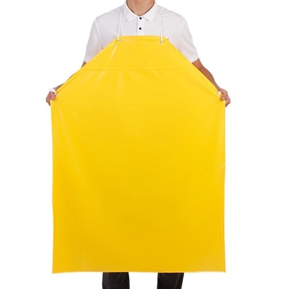 Anti-fouling Waterproof Apron Multi-functional Adjustable Food Chef Apron PVC Professional Elastic Tie Neck Apron Restaurant