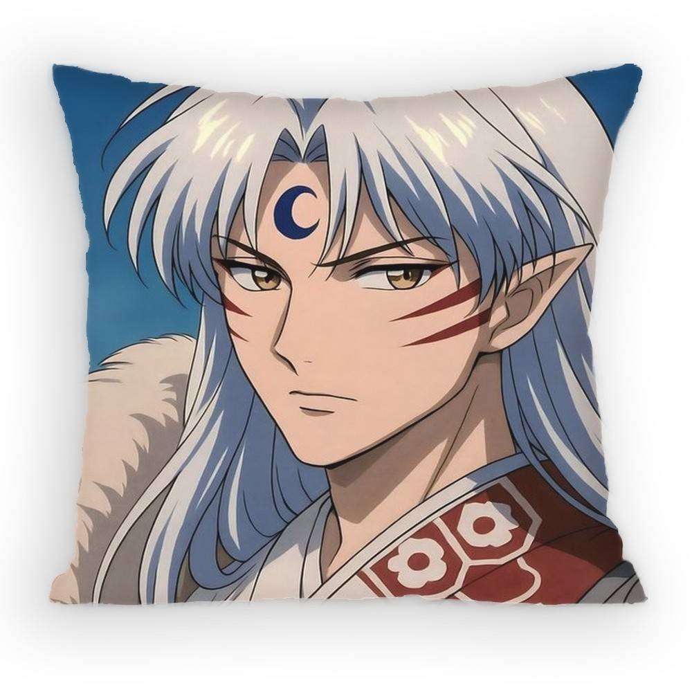 Anime Sesshoumaru Pillow Case Sofa Living Room Bedroom Headboard Backrest Cushion Square Cushion Nap Time