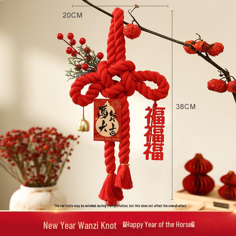 Fu Knot Handle Pendant for New Home Ceremony