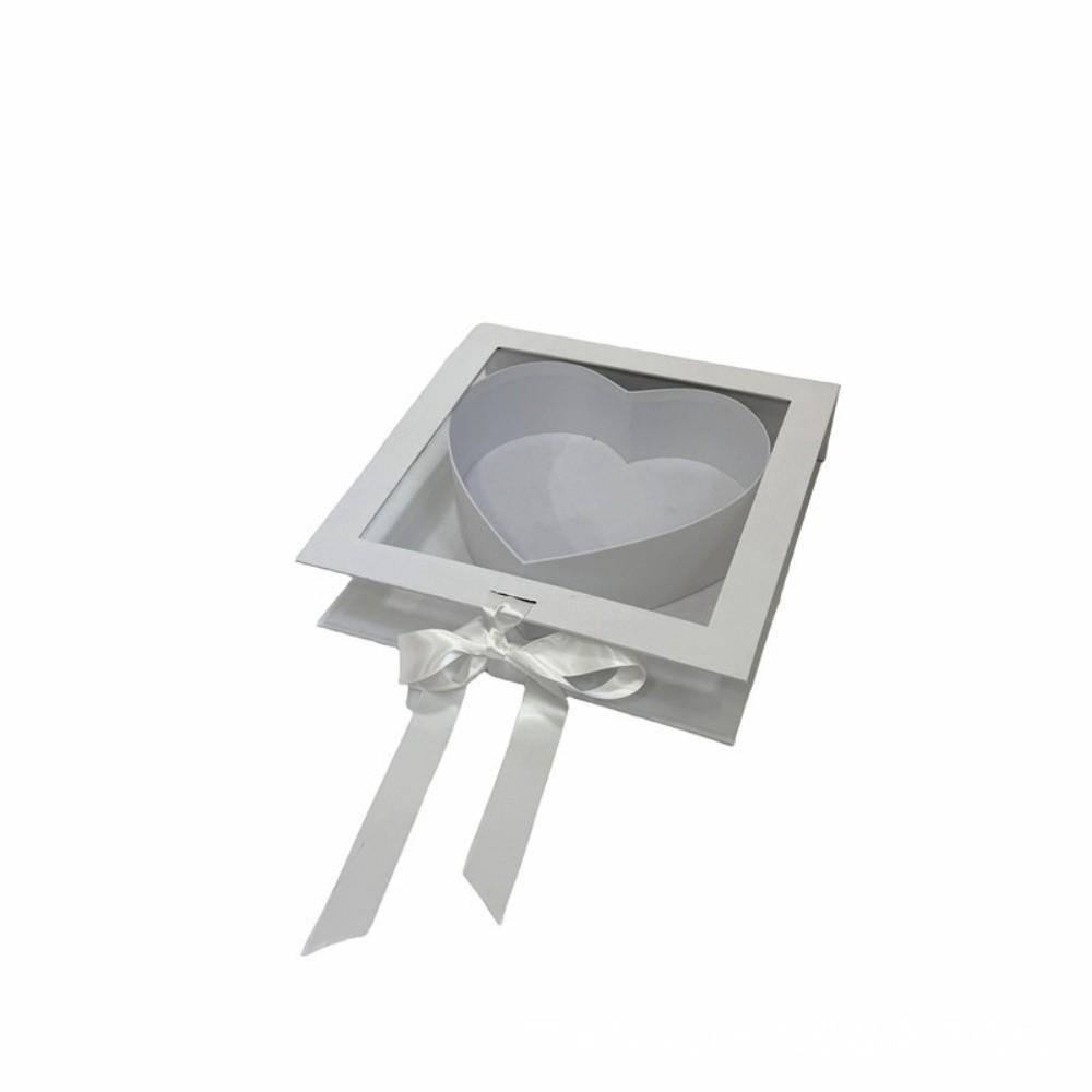 Elegant Mother s Day Gift Box Transparent Window Flower Display Box Mother s Day Gift