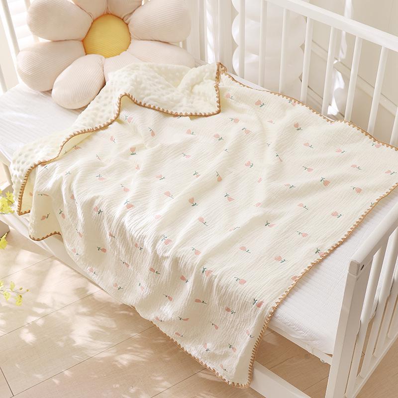 Bean Blanket: Pure Cotton Soft Gauze Baby Towel & Swaddle Quilt for Newborns and Children - Spring/Summer.