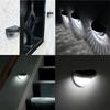 Solar-Powered Half-Circle Fence Lights Outdoor Wall Sconces Ambient Lighting Home Stair Lights Pillar Lights Outdoor Night Lights