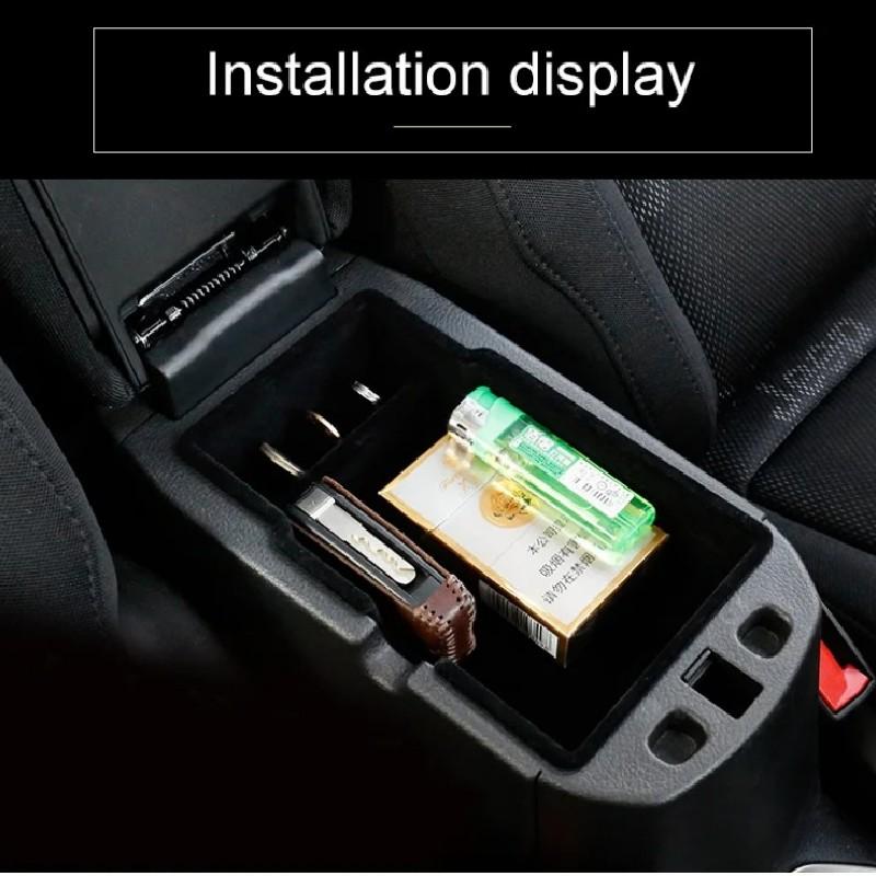 For Jeep Renegade 2015~2025 Car Armrest Hidden Case New Upgraded ABS Material Black Storage Box For A Neat And Tidy Car Interior