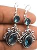 Blue Topaz Gemstone Ethnic Handmade Drop Dengle Earring Jewelry ER 204