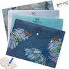 A4 Transparente Kunststoff-Dokumententasche mit Druckknopf und UV-Druck