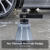 Pressure Washer Foam Dispenser Textured Grip with Translucent Bottle Stainless Steel
