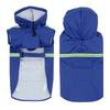 Large Dog Raincoat With Hood PU Waterproof Outdoor Pet Coat Reflective Safety All