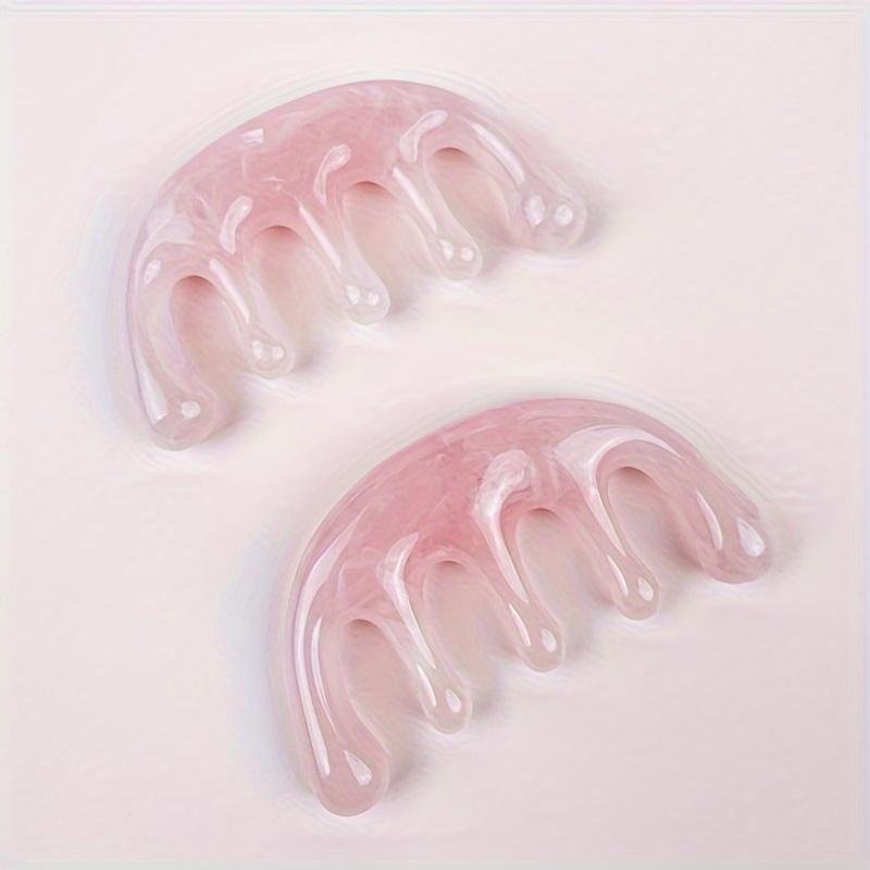 1pc Ergonomic Scalp Massage Comb - Wide Tooth, Resin Handle with Textured Bristles for All Hair Types, Portable Meridian Comb for Men & Women