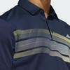 Adidas Golf Series Casual Versatile Soft Skin-Friendly Striped Nautical Polo Shirt Men Polo Shirts Navy-Blue JF8981