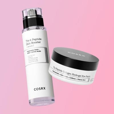 Peptide Collagen Hydrogel Eye Patch 85g + 6 Peptide Serum 150ml Set