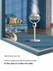 Taiwan 110V Smart Voice-Controlled USB Electric Fan, Dual-Use Oscillating Air Circulator for Desk/Floor.
