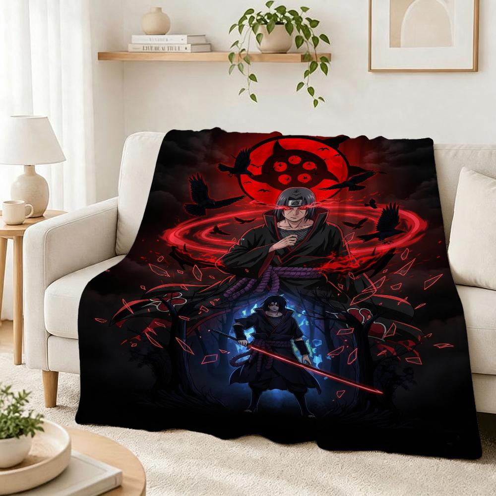 Naruto Pose Anime Printed Blanket Ultra Soft Throw Blanket For Office Sofa Home Decor Halloween Gift