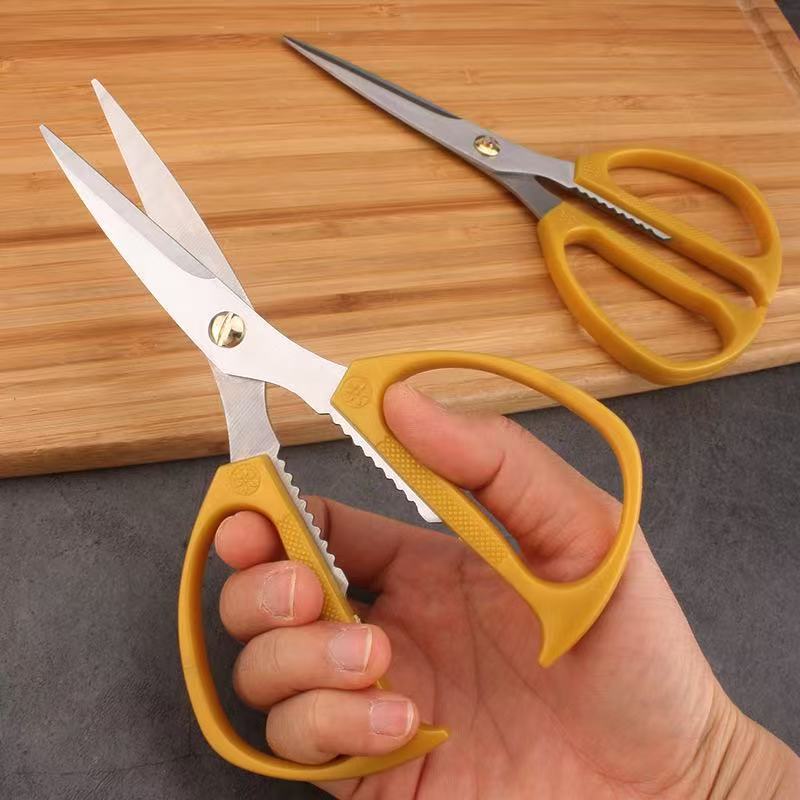 Plastic Handle K82 Scissors Multi-functional Kitchen Stainless Steel Chicken Bone Cutter Kitchen Household Strong Cutter