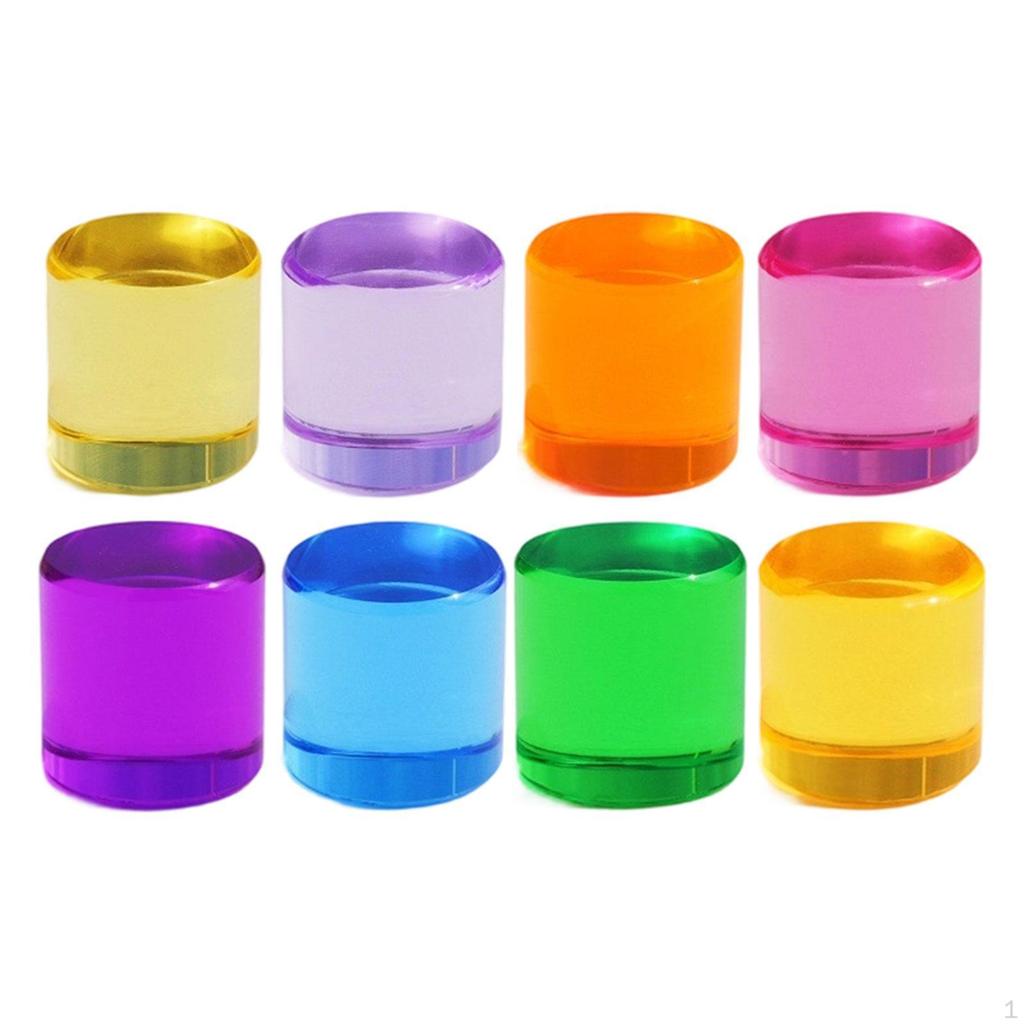 8 Pieces Rainbow Building Blocks Set Stacking Game Boys Girls Colorful Fine Motors Skills