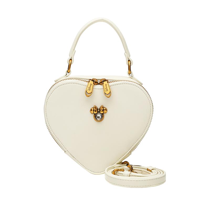 

Новая женская сумка через плечо Disney Minnie из ПУ, сумка кроссбоди, сумочка, белая/розовая BMK-71442W 16*7*14CM