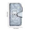 Gothic Skull Pattern Long Wallet Portable Multi Slot Purse for Daily Use