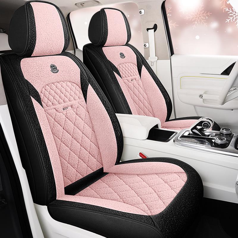 Universal All-Season Cotton Linen Car Seat Cushion - Full Coverage, New Style